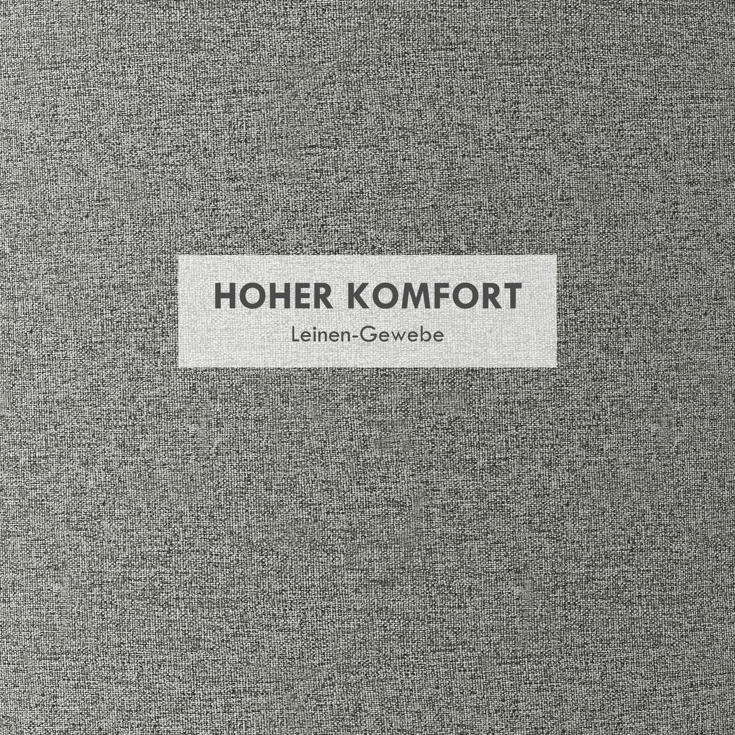 HOMCOM Hocker Polsterhocker, Leinen, versteckter Stauraum, umkehrbarer Deckel, 5 6cm x 56 cm x 42 cm, Grau + Natur