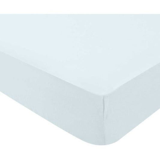 DOUX NID Jersey fitted sheet - Light blue - 60x120 cm