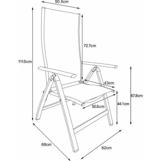 2-piece garden chair - Fieldmann - FDZN 5018