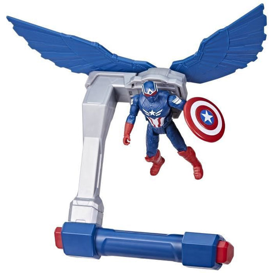 Captain America Flight Controls Figure, Marvel Epic Hero Series Captain America: Brave New World, Ages 4