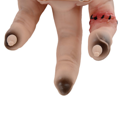 HOMCOM Horror-Hand, Helloweendeko, aktiviert mit Geräusche/Berührung, beweglich, Sound