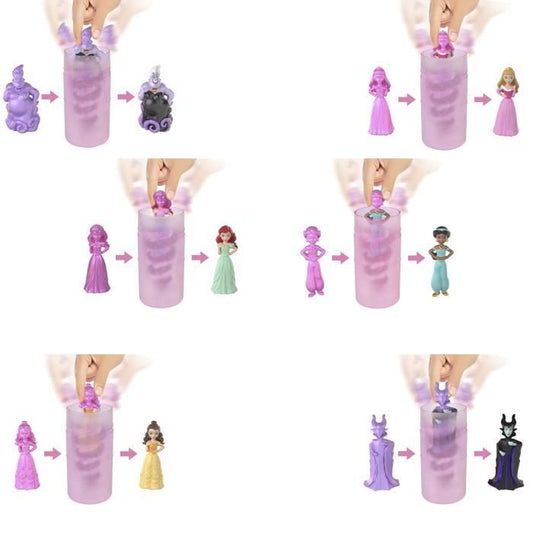 Disney Princesses-Mini-Dolls Royalty Color Reveal-Assortment HXH16