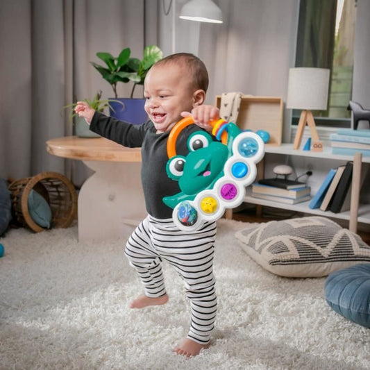 BABY EINSTEIN Ocean Explorers Neptune's Busy Bubbles sensory activity toy, interactive lights and music, 3 months