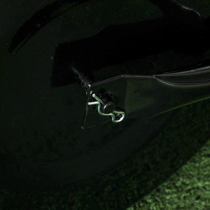 Outsunny Rasenwalze mit U-Griff, Gartenwalze, Gartenrolle, 32 cm Durchmesser, 38 L Wasser-/62 kg Sand, Metall, Schwarz, 58 x 32,5 x 113 cm