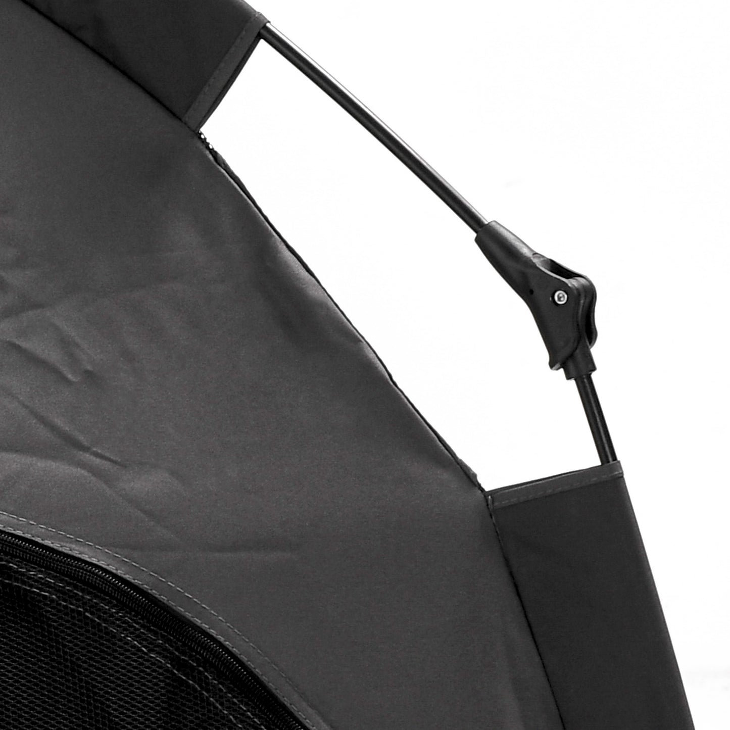 PawHut Haustierzelt, Hundezelt, klappbar, wetterbeständig, Hundehütte, für große Hunde, Schwarz