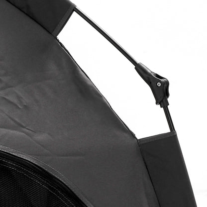 PawHut Haustierzelt, Hundezelt, klappbar, wetterbeständig, Hundehütte, für große Hunde, Schwarz