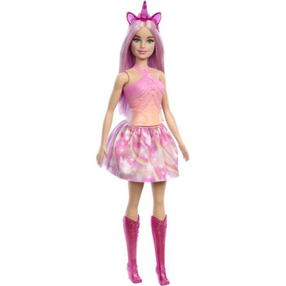 Barbie Unicorn Dolls with Fancy Hair and Ombre Outfits HRR13