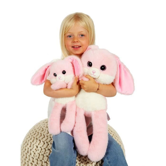 Leggies Rabbit Plush Toy - GIPSY TOYS - Pink, 48 cm