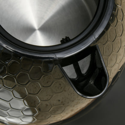 HOMCOM 2-in-1 Küchenset, Toaster und Wasserkocher, mehrere Optionen, 1,7 L, 4 Toastscheiben gleichzeitig, Kunststoff, Schwarz