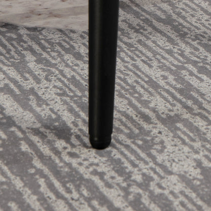 HOMCOM Hocker, Fußstütze, gepolsterter Sitz, Kaschmir-Optik, Stahlbeine, 42 x 42 x 44 cm, Rosa