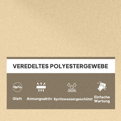 Outsunny Sitzkissen, Außensitzkissen für Hängekorb und Schaukelstühle, Outdoor-Polsterkissen, Beige