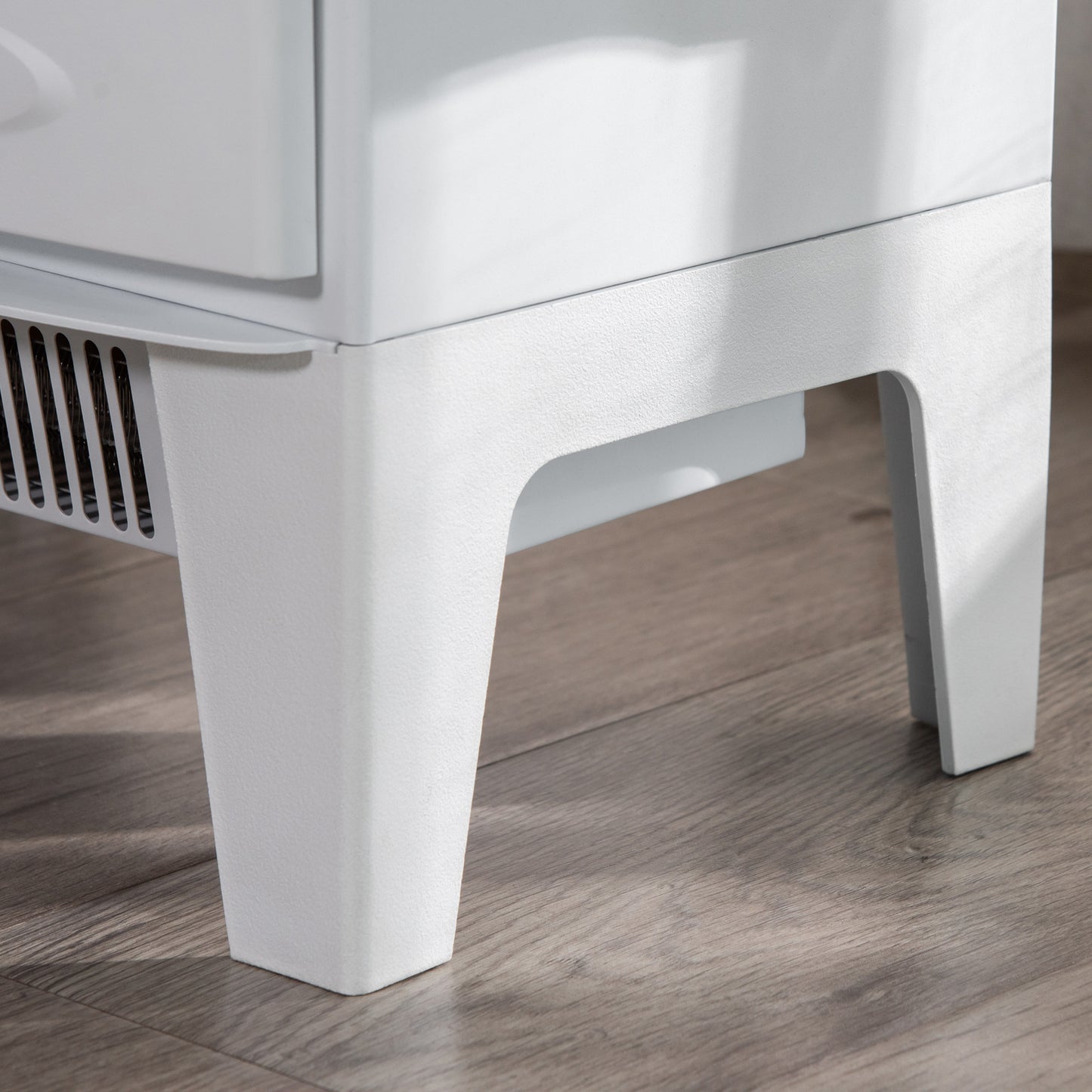 HOMCOM Elektrokamin mit Heizung, elektrischer Kamin mit LED Flammeneffekt, 900/1800 W Dekokamin, elektrisch Kaminfeuer Kaminofen, Weiß