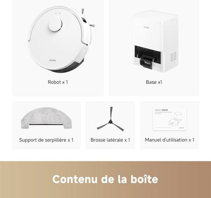 MOVA E20 Plus - Robot Vacuum Cleaner with Automatic Emptying, Self-Emptying for 90 Days, 5000Pa
