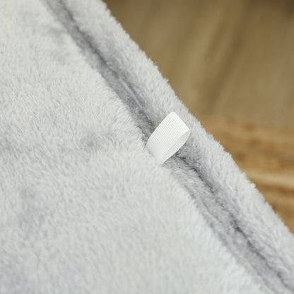 PawHut Katzenhaus mit 2 Kissen, Bett, Höhle, Kratzmatte, Spielball, kleiner Kratzbaum, Grau