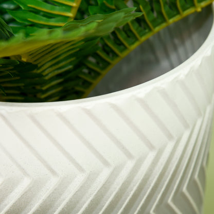 Outsunny Set av 2 Blumenständern, dekorativ design, Metallrahmen, 30 x 30 x 67 cm