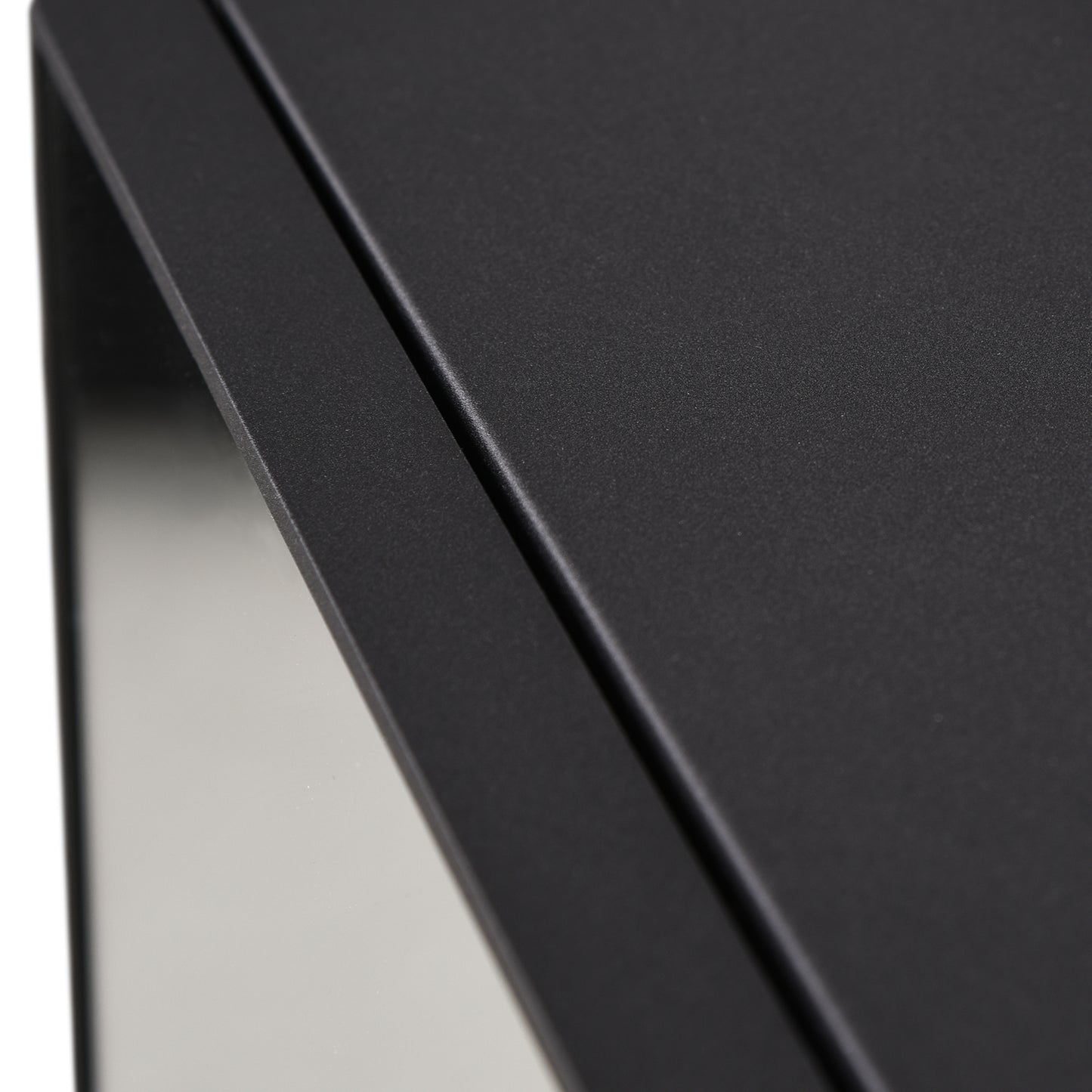 kleankin Spiegelschrank, 3 Regalfächer, weiche Scharniere, Stahlgehäuse, schwarz, 40 x 15 x 60 cm