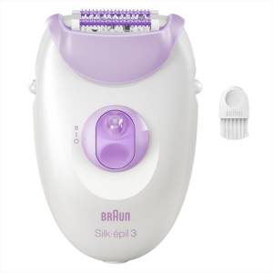 Braun Epilatore Elettrico Silk-épil 3 SE3000 Viola/Bianco