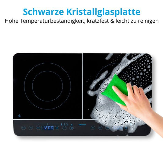 Tabletop induction hob - MEDION - MD 15324 - 2 burners - L 60.3 x D 35.5 cm