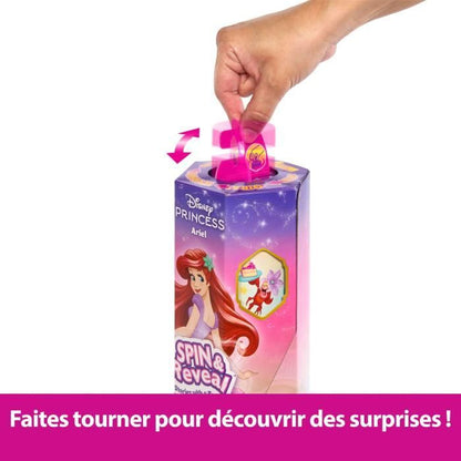 Spin & Reveal Ariel Mattel Disney Princess Doll with 11 Surprises HTV88