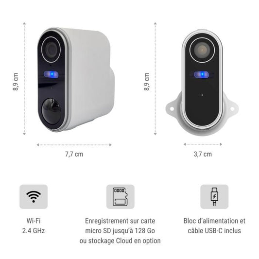 Konyks Camini Air 2 Solar Wireless Outdoor Surveillance Camera with Solar Panel