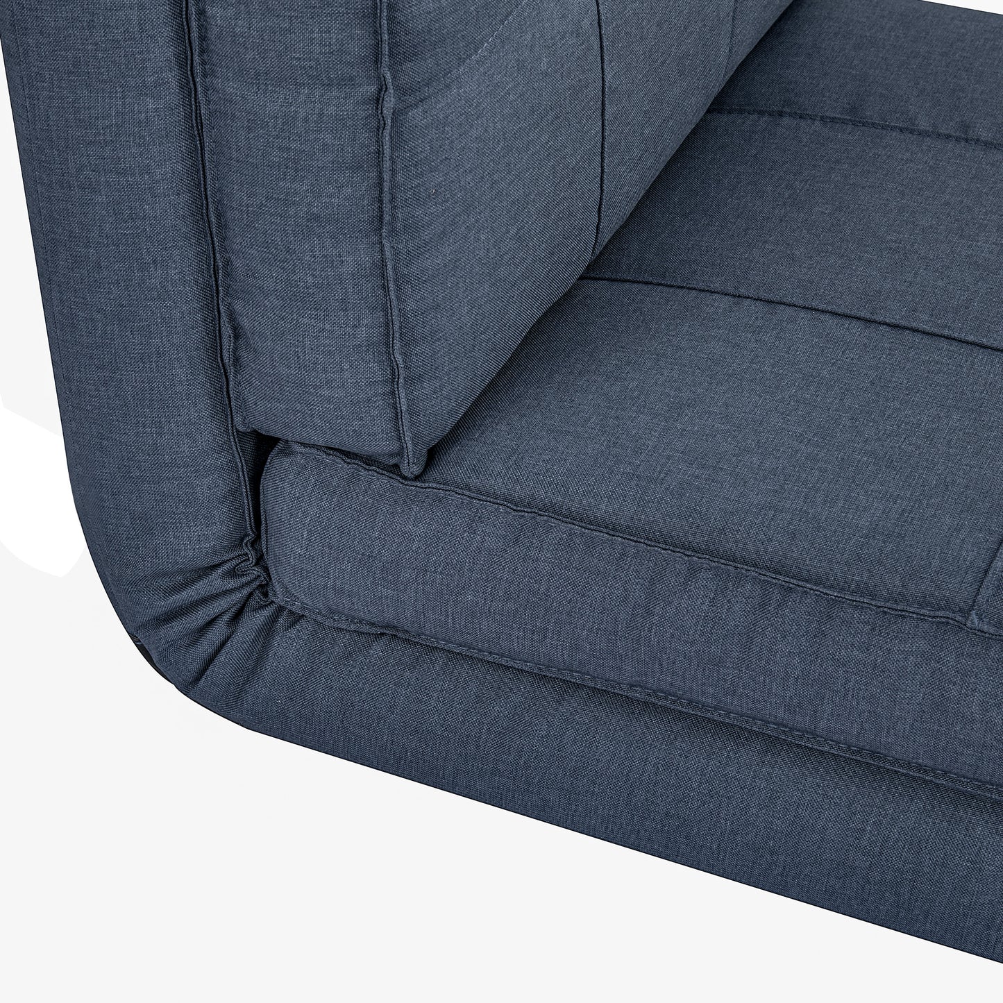 HOMCOM Bodensofa klappbar Schlafsessel Bodenstuhl 5-stuhfig verstellbar Klappsessel Schlafsofa Sofabett Einzelsofa Blau 61 x 73 x 58 cm