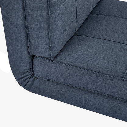 HOMCOM Bodensofa klappbar Schlafsessel Bodenstuhl 5-stuhfig verstellbar Klappsessel Schlafsofa Sofabett Einzelsofa Blau 61 x 73 x 58 cm