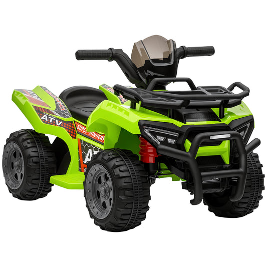 HOMCOM Kinder Quad Elektro 6V Kinderquad mit Vorwärtsfunktion, Musik, Elektro-Quad für Kinder 1,5-3 Jahre Grün