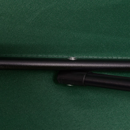 Outsunny Sonnenschirm Ø196 cm, sechseckig Balkonschirm für Strand Balkon Garten, Grün