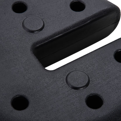 Outsunny Pavillon Standfuß 4 Stk. Gewicht Partyzelt Pavillonvikt befüllbar till 5 kg Gewichte für Pavillon Beschwerer für Pavillons Ø25 x 6 cm Schwarz