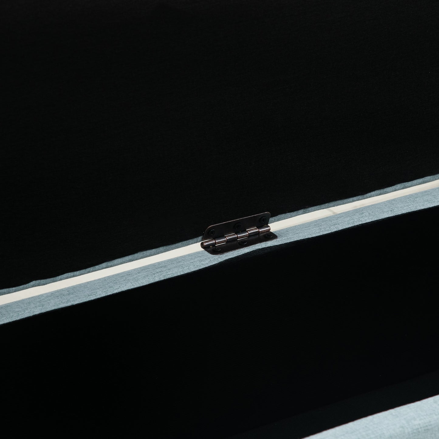 HOMCOM Sitzbank mit Stauraum Polsterbank mit Leinenoptik, Sitztruhe mit Holzbeine, Truhenbank für Wohnzimmer Schlafzimmer Flur 110 x 39 x 45 cm, Hellgrün