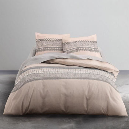 TODAY Cotton bed set 2 people - 200x200 cm - Rosalie pink print