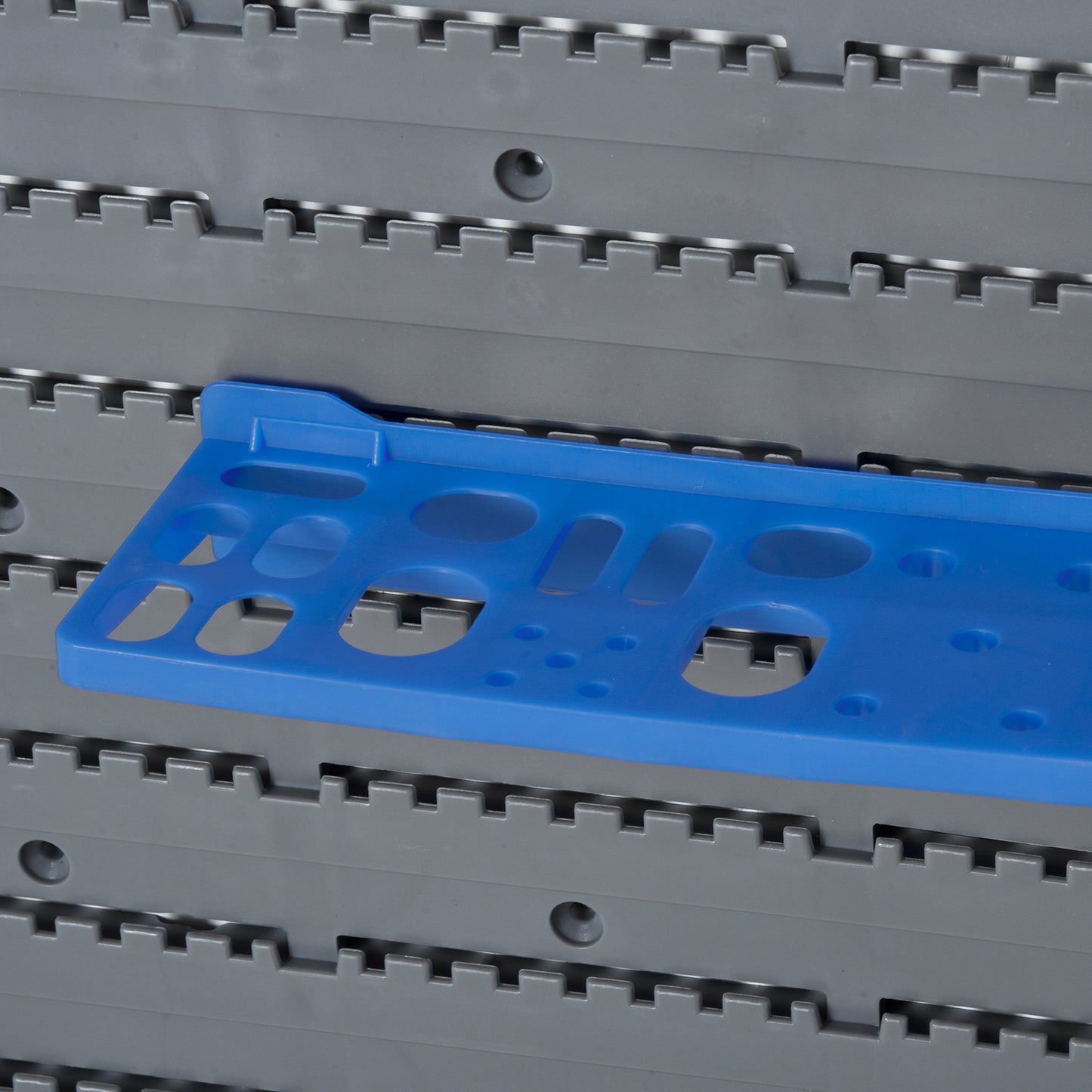 DURHAND Werkzeugwand 44-teilig mit Stapelbehältern 54 x 22 x 95 cm Kunststoff Blau