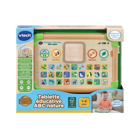 VTECH BABY - Educational ABC Nature Tablet - FSC Wood Toy
