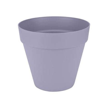 Flower pot - Elho - Loft Urban Round - Wheels 50 - Purple - L 49 x W 48.5 x H 45 cm - Outdoor - 100% recycled