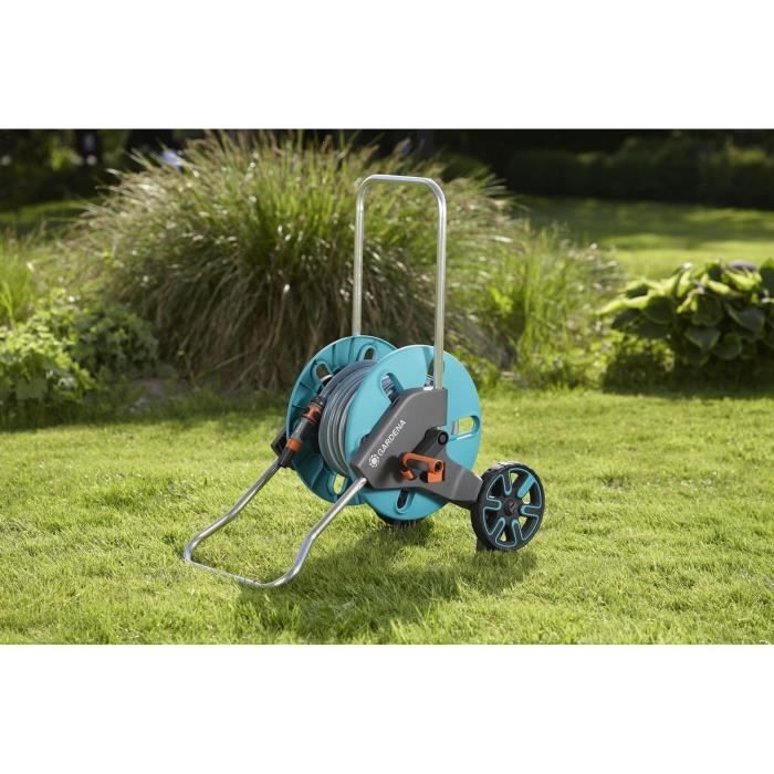 Gardena Dévidoir Cleverroll Size M equipped-adapted Small Garden-Delivered with Kit pipe 25m-5 years warranty (18512-26)