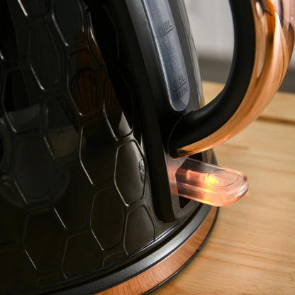 HOMCOM Wasserkocher- und Toaster-Set, 1,7 L, verschiedene Modi, LED-Anzeigen, Schwarz