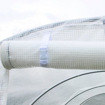 Outsunny Ersatz-Gewächshausabdeckung Gewächshausabdeckung, wetterbeständig, 300 cm x 200 cm x 200 cm, Transparent