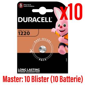 Duracell Batterie Bottone DL/CR1220 10Cnf/1pz