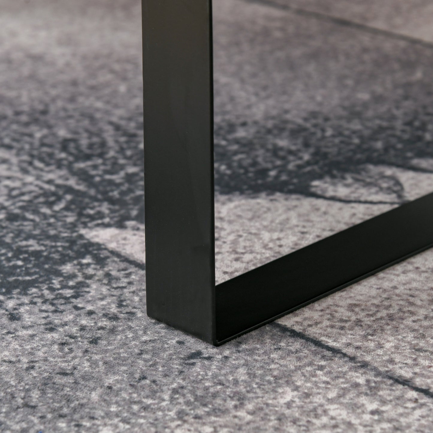 HOMCOM Couchtisch Wohnzimmertisch mit Schublade Modern Sofatisch mit Metallrahmen Beistelltisch Kaffeetisch für Wohnzimmer 110 x 60 x 40 cm, Dunkelgrau