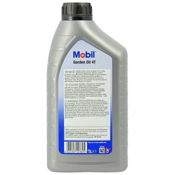 Engine oil can - MOBIL - M-GARDEN 4T SAE30 - 1 L - 4 seasons
