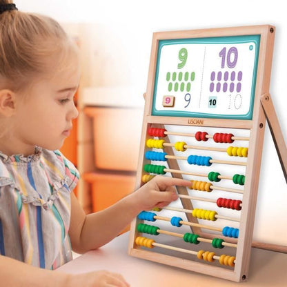 My First Skills Easel - Montessori Game - MONTESSORI - Double-Sided Board, Magnetic Letters and Numbers