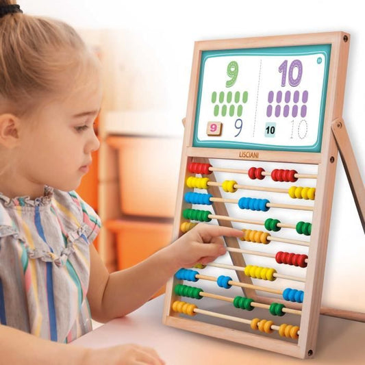 My First Skills Easel - Montessori Game - MONTESSORI - Double-Sided Board, Magnetic Letters and Numbers