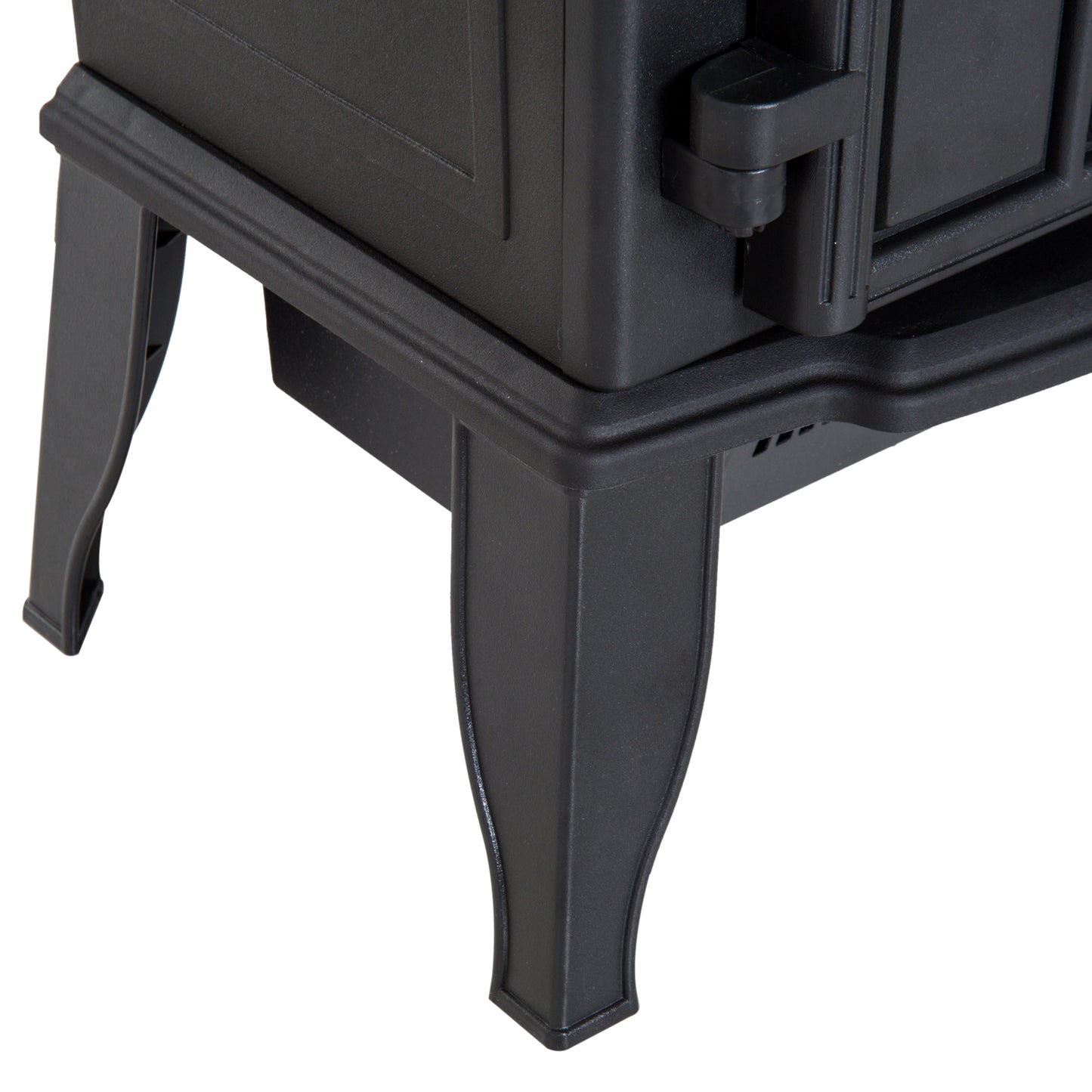 HOMCOM Elektrokamin, LED-Flammen, 1000/2000 W, regelbare Temperatur & Helligkeit, Metall, 39 x 23 x 56,5 cm