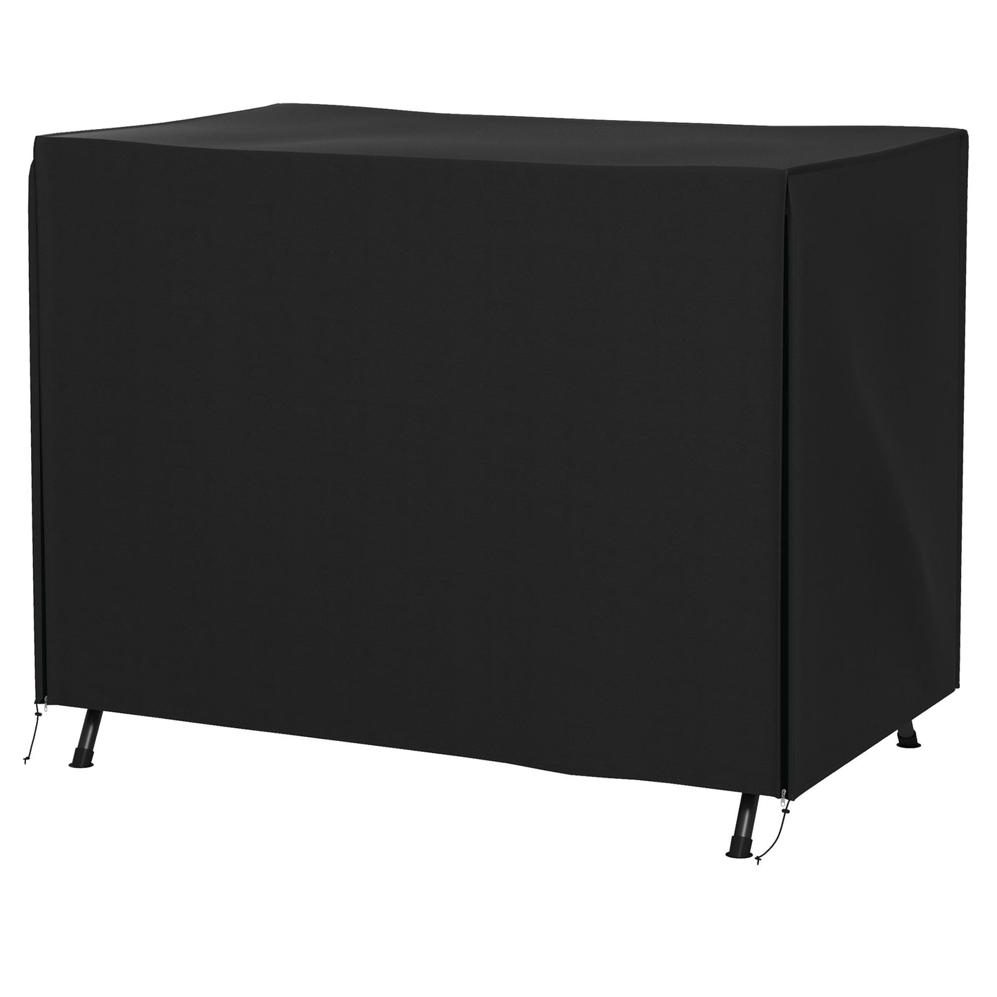 Outsunny Abdeckung für Gartenschaukel, Schutzhülle für Hollywoodschaukel, Abdeckhaube, wasserfest, 205 x 124 x 164 cm, Schwarz