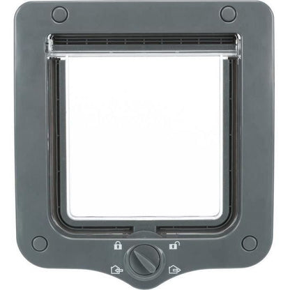 Chatiere - 4 positions - With tunnel - 20 × 22 cm - Gray
