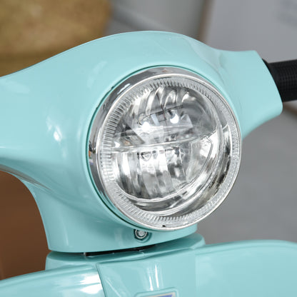 HOMCOM Elektro Kindermotorrad Vespa Elektromotorrad mit LED-Licht, Sound, Kinder Elektro Motorrad für Kinder von 18-36 Monate Grün