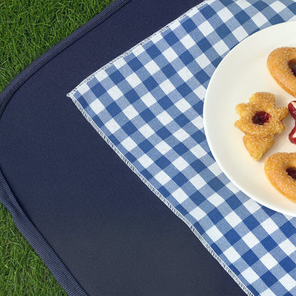 Outsunny Picknickkorb aus Weidenholz Picknickkoffer für 4 Personen mit Isoliert Kühlfach Besteck Set Naturholz