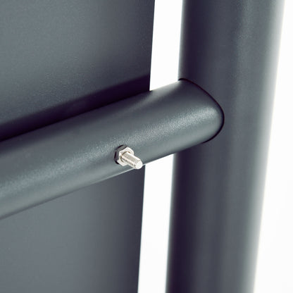 HOMCOM Briefkasten Postkasten, Verriegelung, Standbriefkasten, 2 Schlüssel, Stahl, 44 cm x 15 cm x 114 cm, Grau