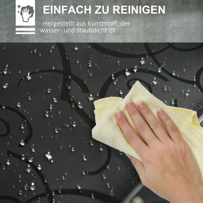 HOMCOM Modularer Aufbewahrungsschrank, Kleiderschrank, 16 Fächer, Kunststoff, Stahl