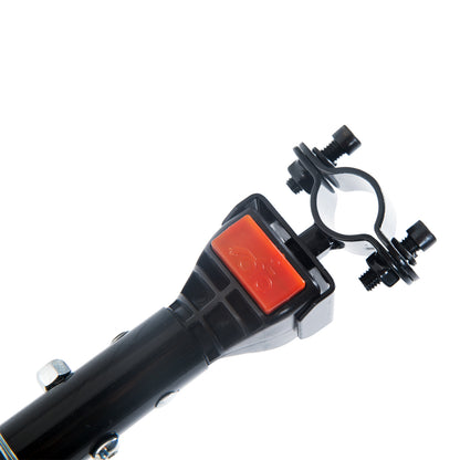 HOMCOM Lastenanhänger, Fahrradanhänger, abnehmbarer Korb, Universalkupplung, bis 40 kg, Stahl, schwarz, 144 x 59 x 80cm